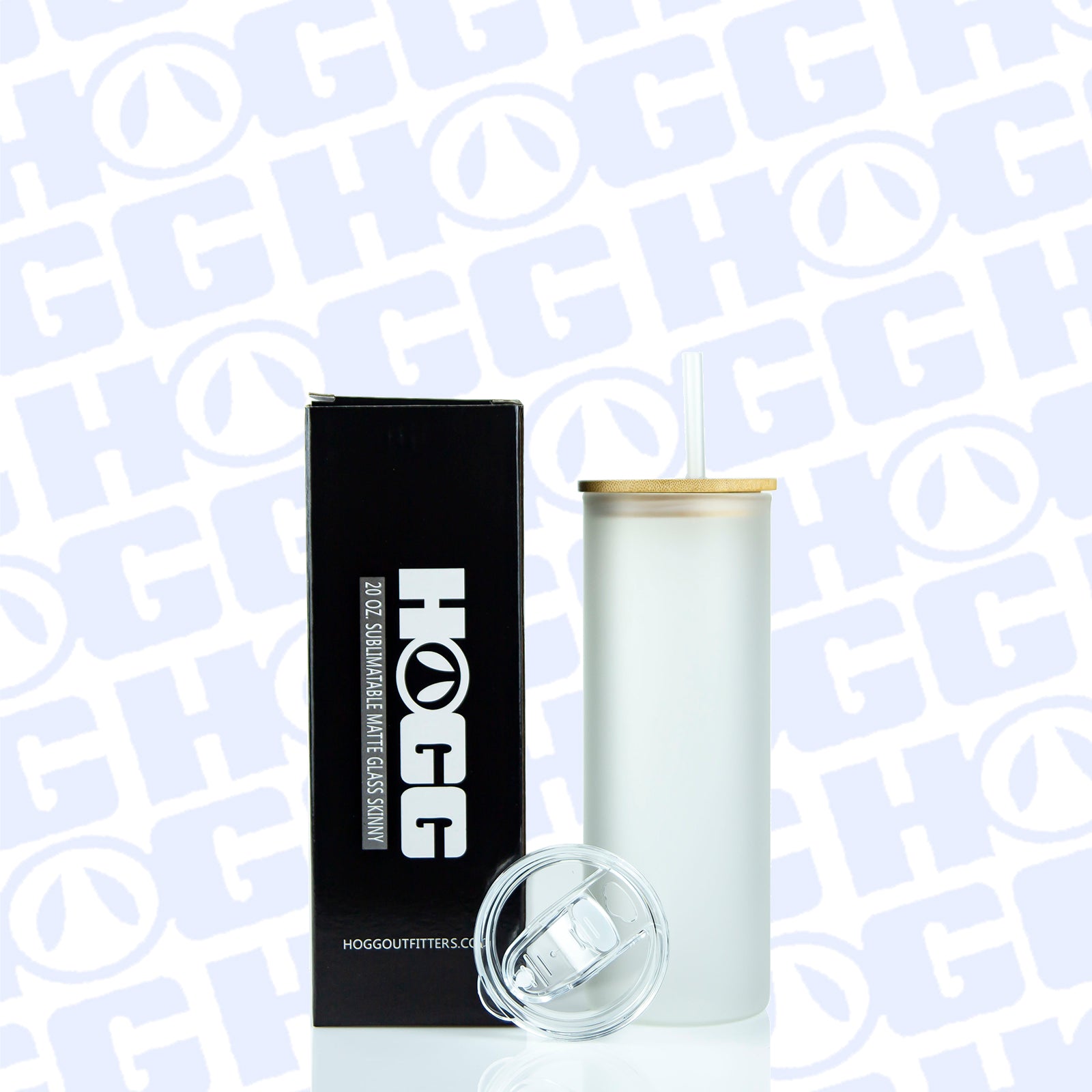 20oz SUBLIMATABLE MATTE GLASS SKINNY DUO TUMBLER